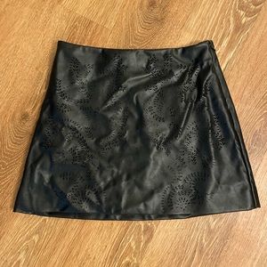 Leather Mini Skirt